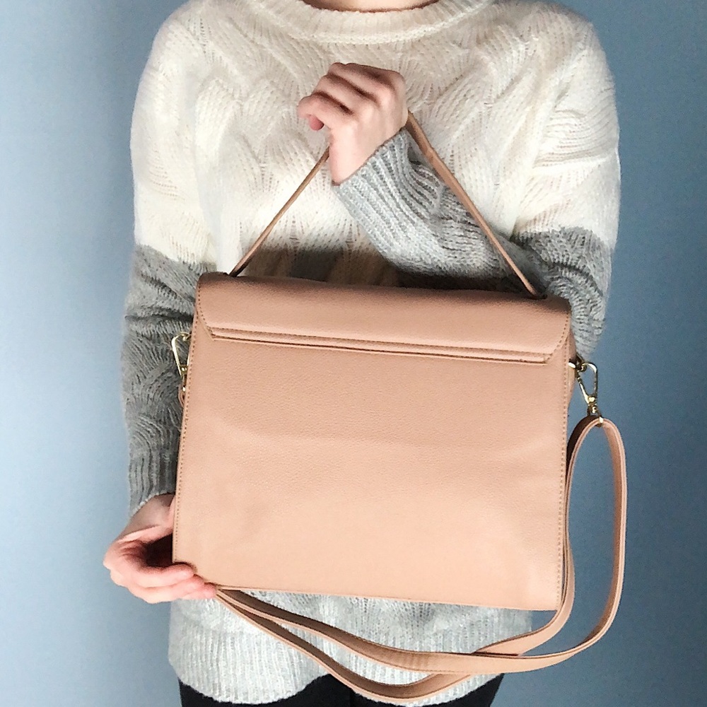 Ada Ribbon Satchel In Taupe - Picture 2 of 7